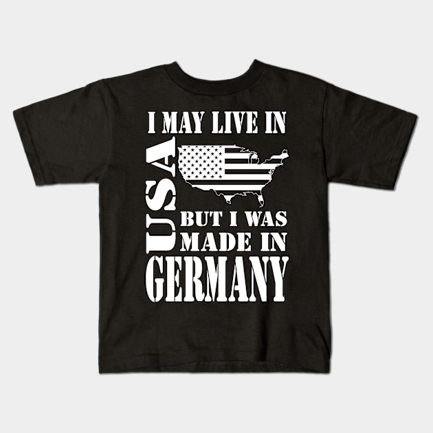 USA and Germany Kids T-Shirt by Dojaja